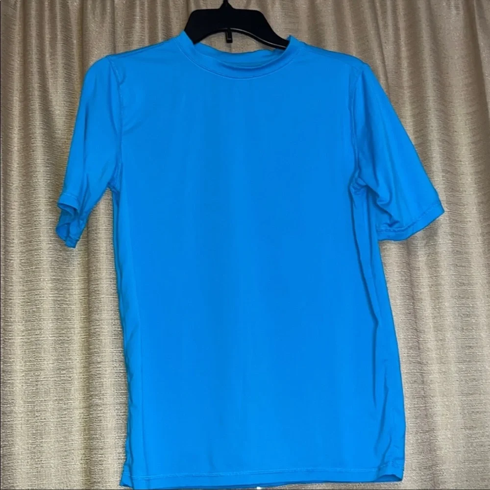 Wonder Nation Boys XXL 18 Blue Rash Guard